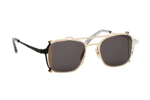 Masahiro Maruyama MM-0080 Black / Gold / Silver Sunglasses — Wink